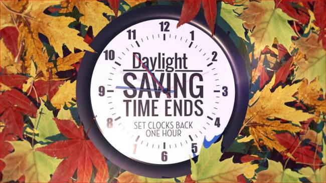 daylight savings ends