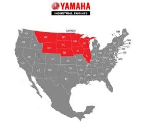 Yamaha Distribution Territory Map